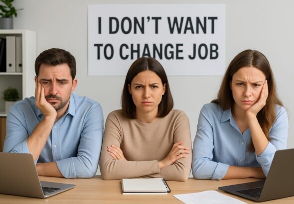 Employee don't want to change job