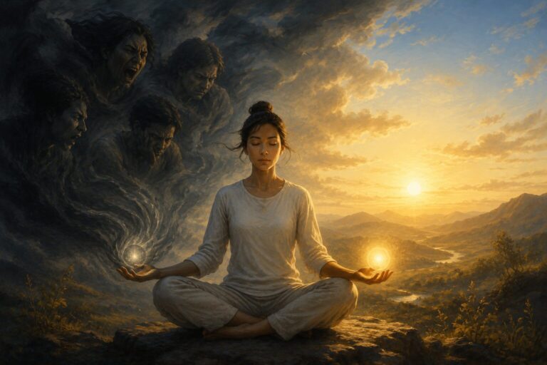 Balancing light and shadow at dawn