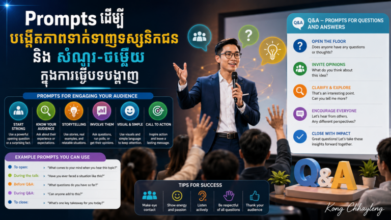 Engaging Audience Prompts and Q&A Infographic