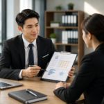 Business Meeting Reviewing Performance Report